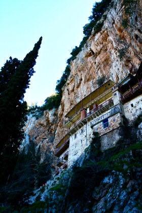 Monestary on Cliff, Greece